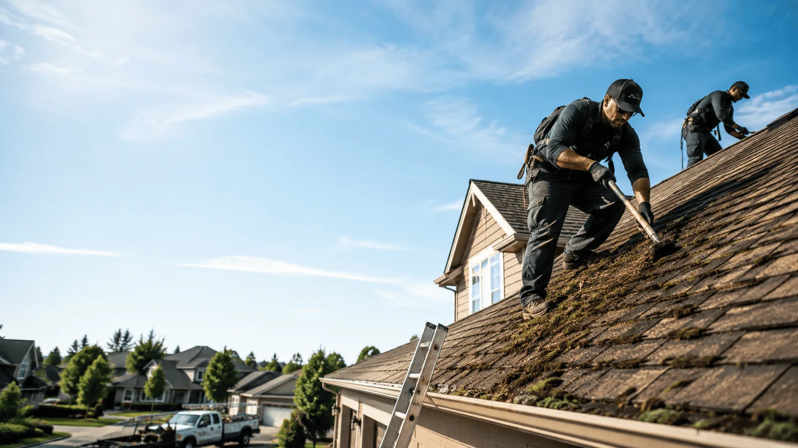 Roof Moss Removal in Kingston, WI near me